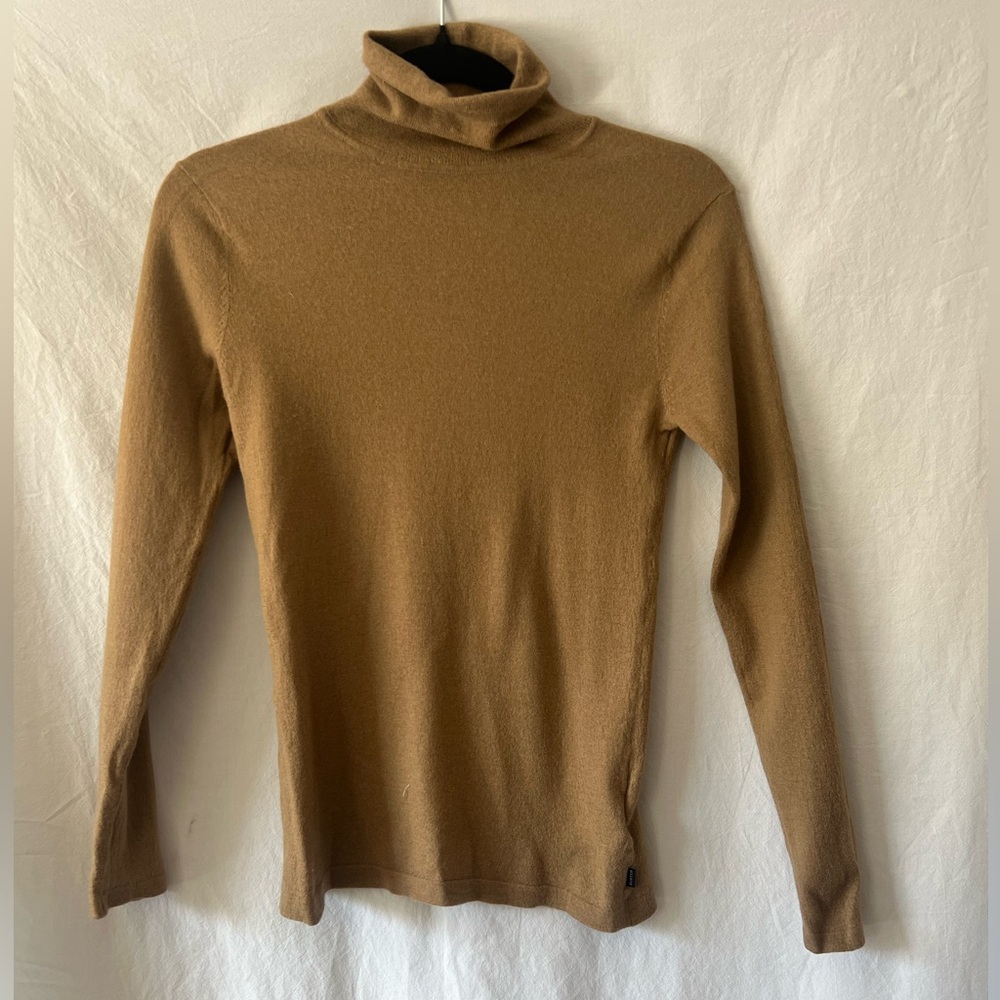 Scotch & Soda Camel Cowl Neck Sweater